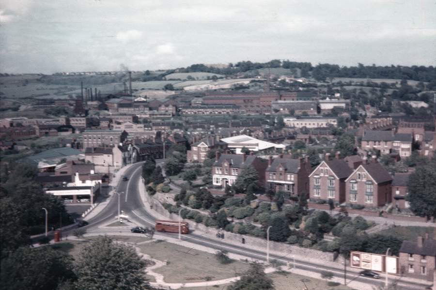 North view of Halesowen from Church