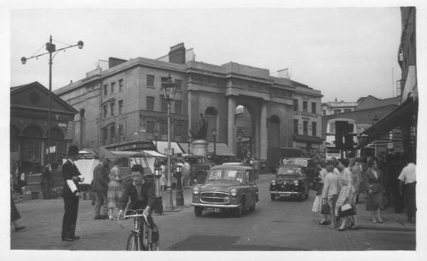 Scan of Bull Ring print with unsharp mask