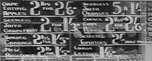 Munds' price list