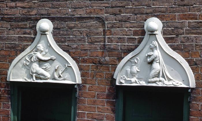 Picture from the Steve Gosling Archive Panels above doorways
