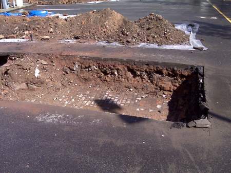 Test pit, Cambridge Street car park