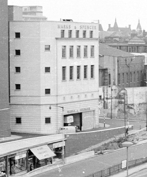 Rear of M & S, c. 1964