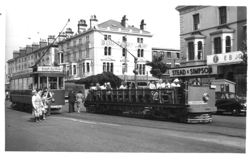 Tram 3 and 21 Llandudno 1955