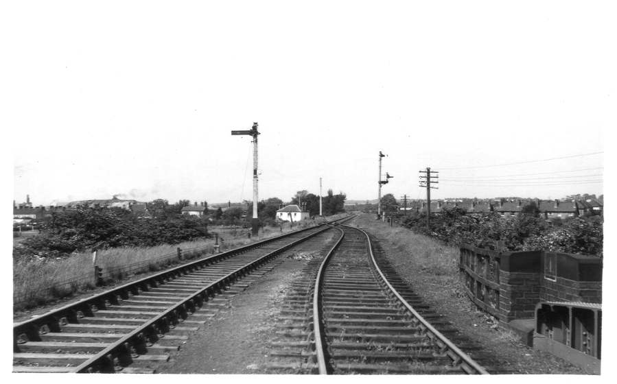 46443 and Aldridge to Cannock branch at Aldridge 1955