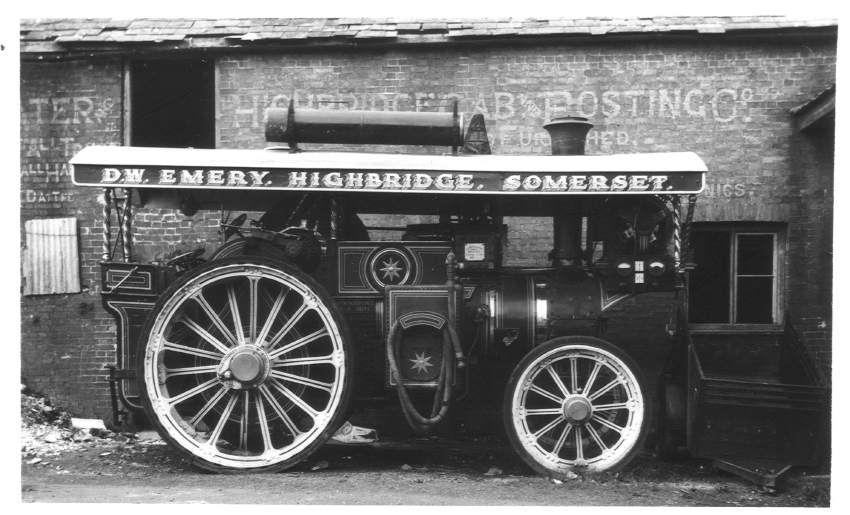 Chas Burrell traction engine, Highbridge 1963