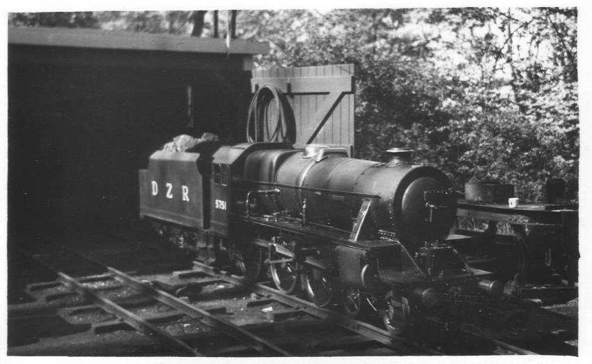 DZR 5751 on shed 1957