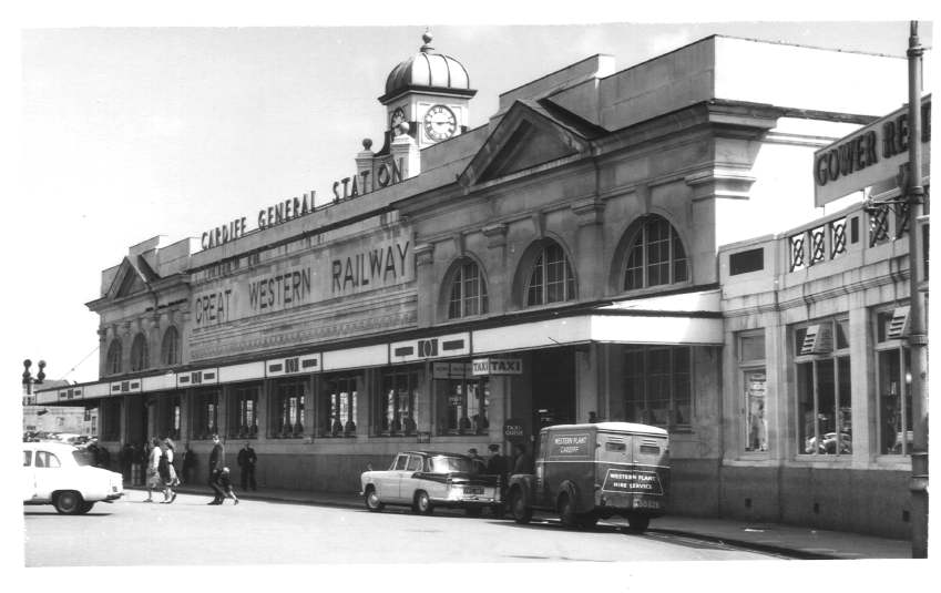 Exterior of Cardiff General Station 1964