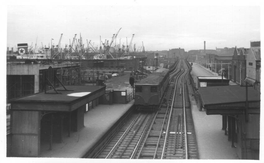 Train leaving Huskisson Dock Station