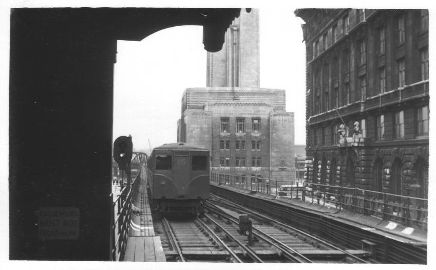 Train leaving Peir Head  Station