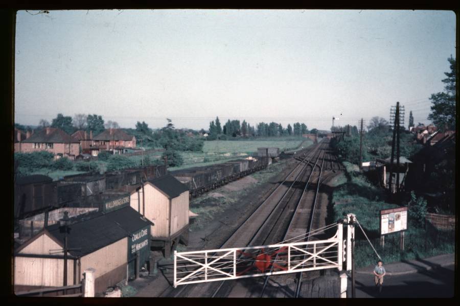 View from footbridge Marston Green