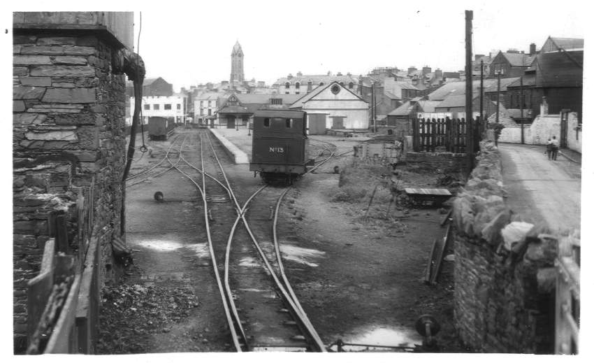 Peel Station from level crossing