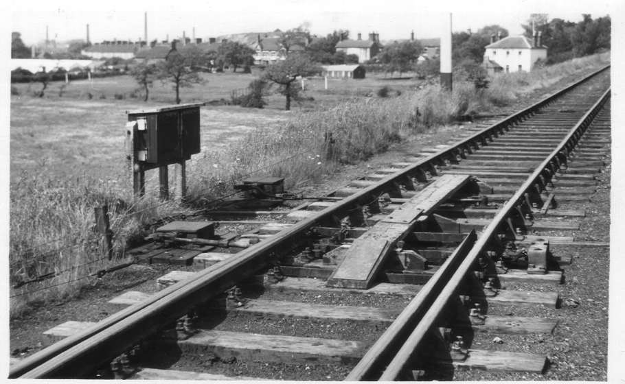 Wire operated points near Aldridge 1955
